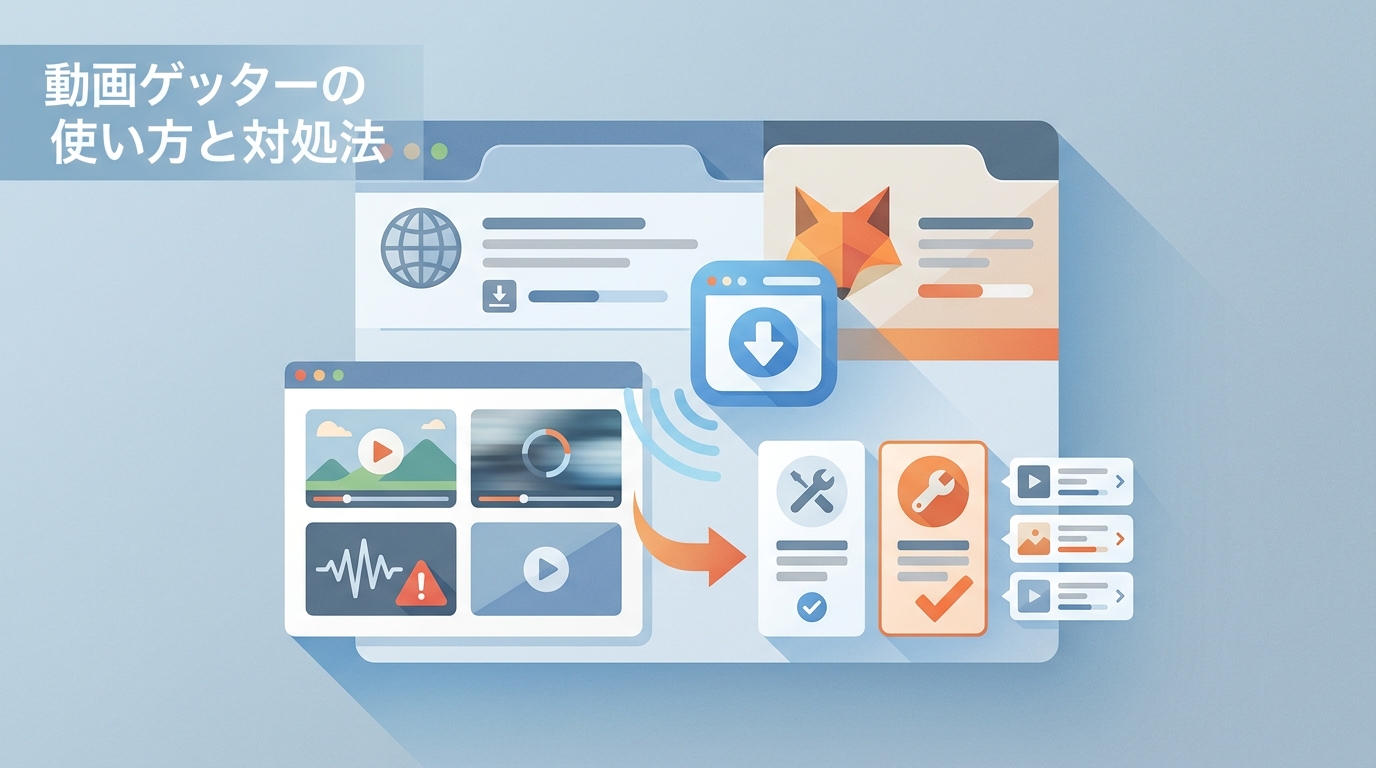 【2026年最新】動画ゲッターの使い方と使えない時の対処法・代替|Chrome・Firefox対応