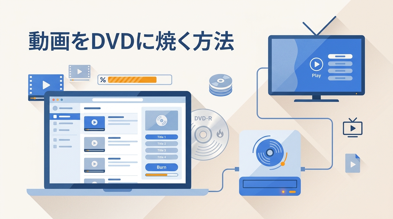 【2026年最新】動画をDVDに焼く方法|テレビで再生できる焼き方とおすすめソフト比較(Windows/Mac)