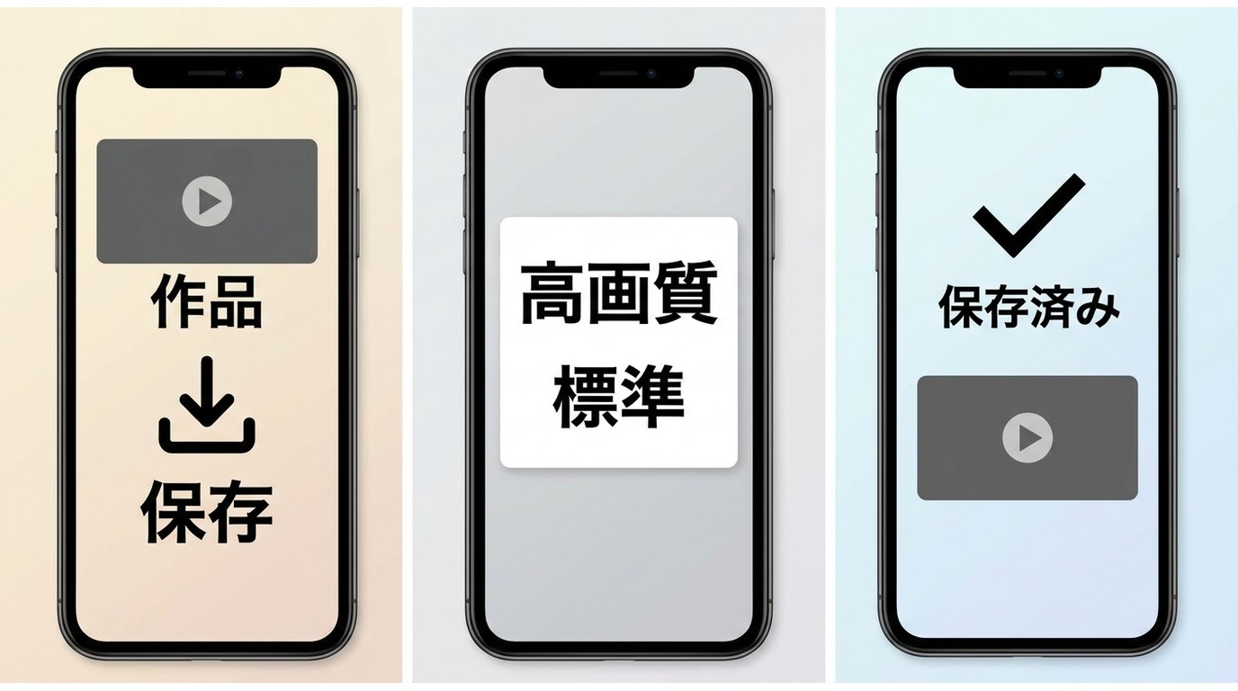 U-NEXTアプリで作品保存とダウンロード済み確認を行う手順