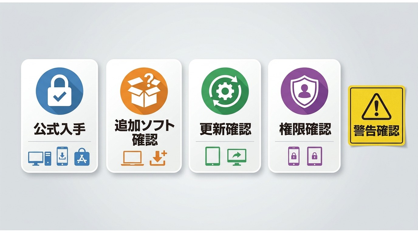 RealPlayerを安全に使うための4つの確認ポイント