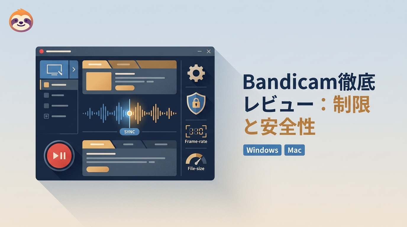 2026年最新:Bandicam徹底レビュー!無料版の制限は?安全性は?音ズレが発生するって本当?