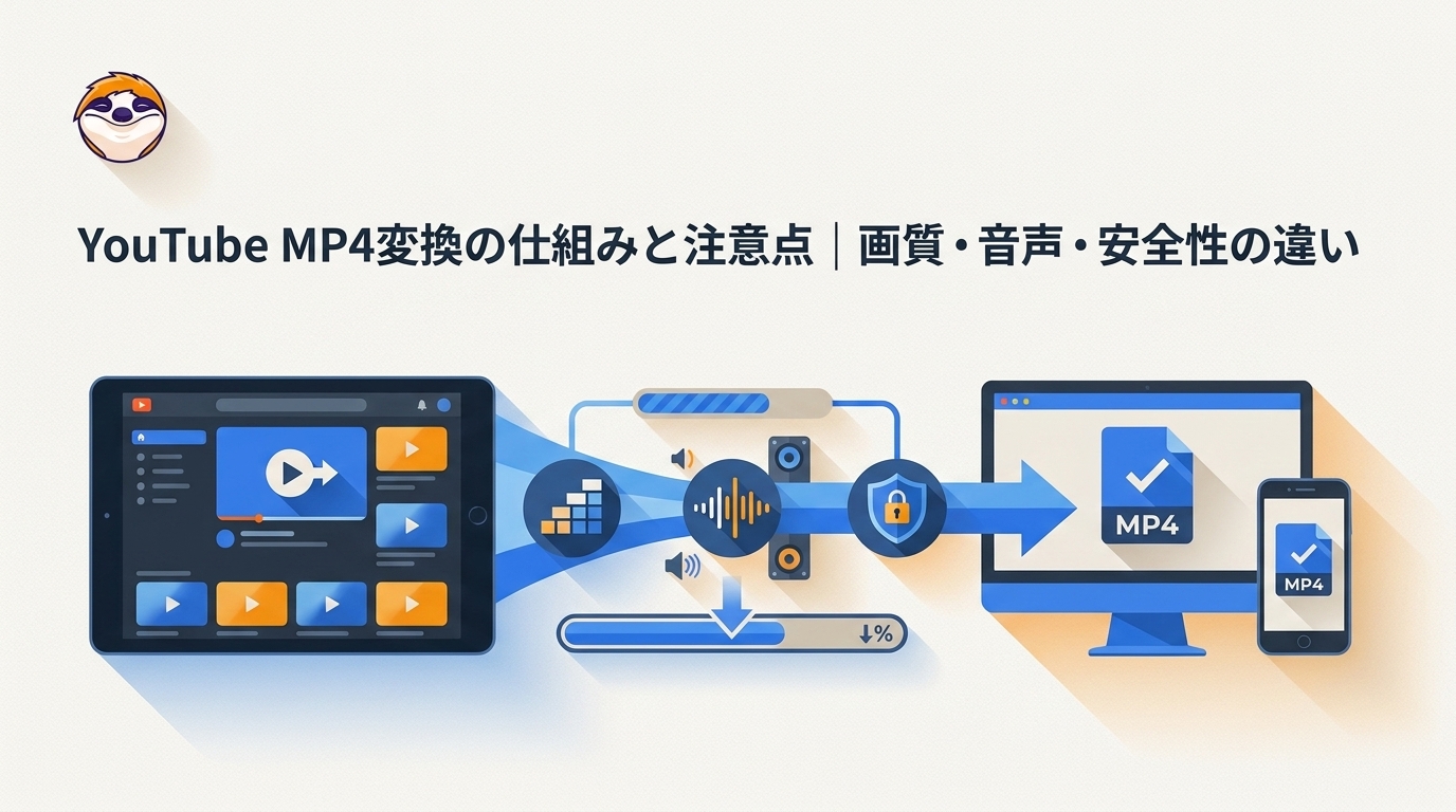YouTube MP4変換の仕組みと注意点｜画質・音声・安全性の違い