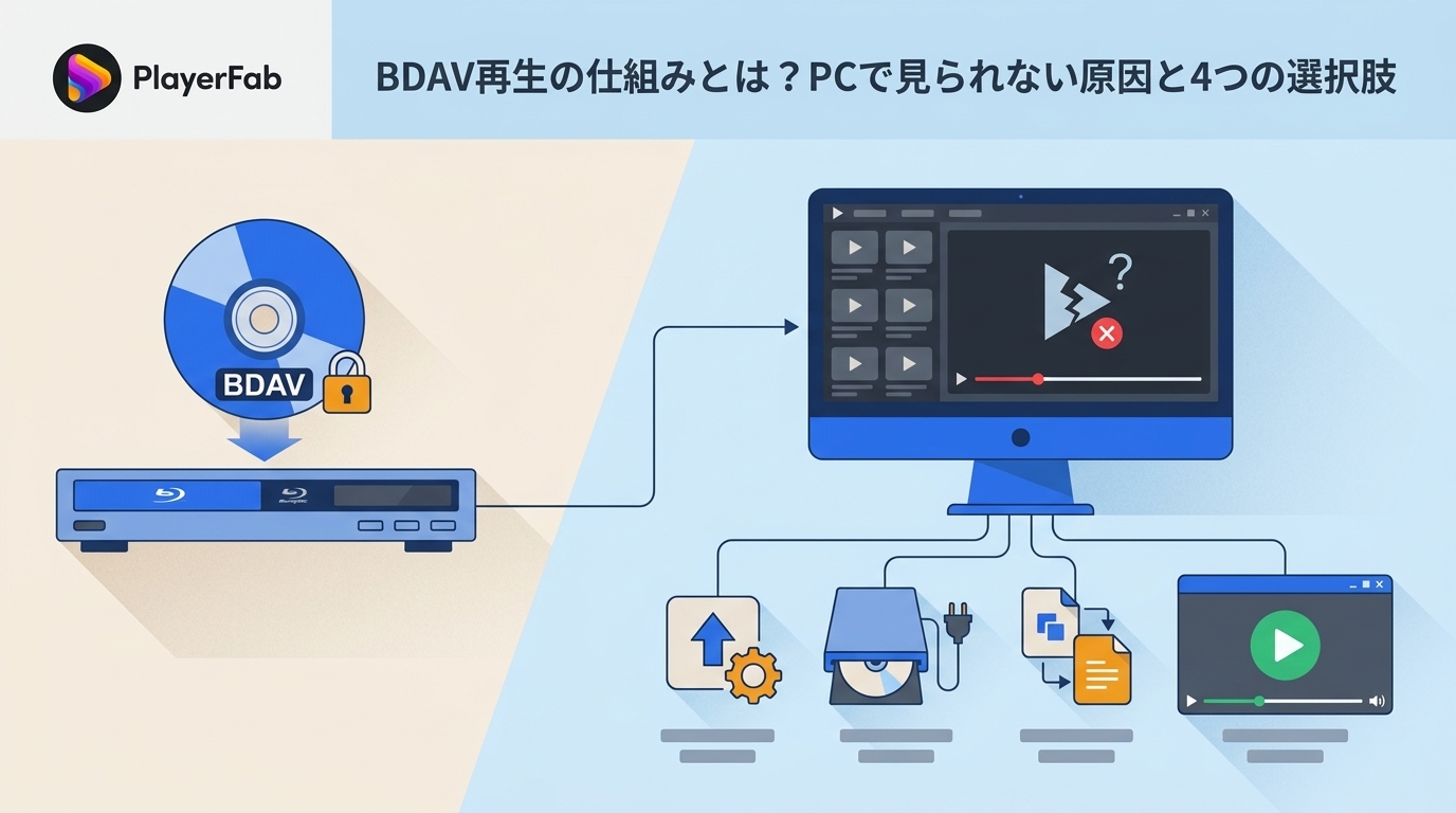 BDAVをPCで再生する方法と再生できない原因