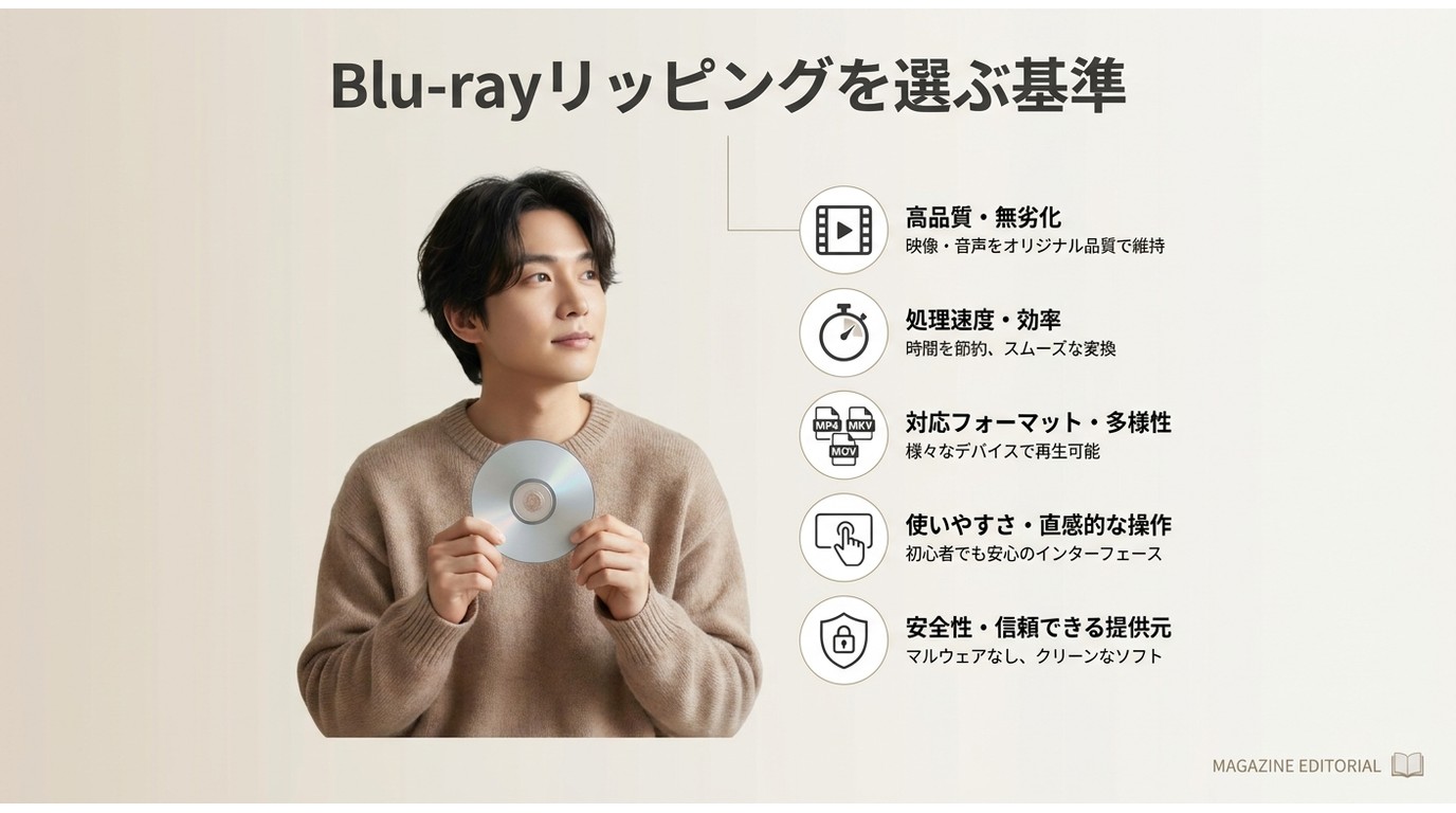 DVDFab Blu-rayリッピングの出力形式と検証条件