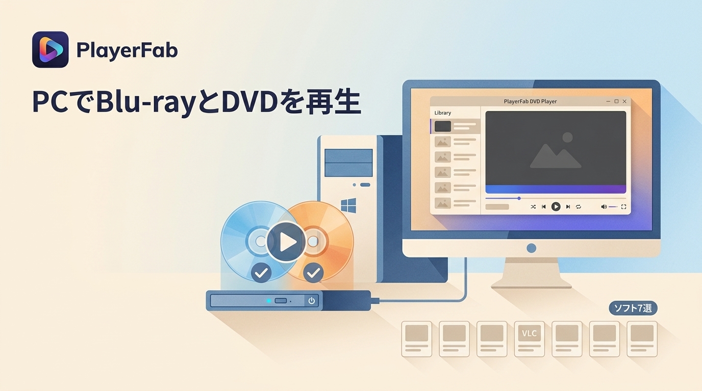 PCでBlu-rayとDVDを両方再生するための環境と対応ソフト