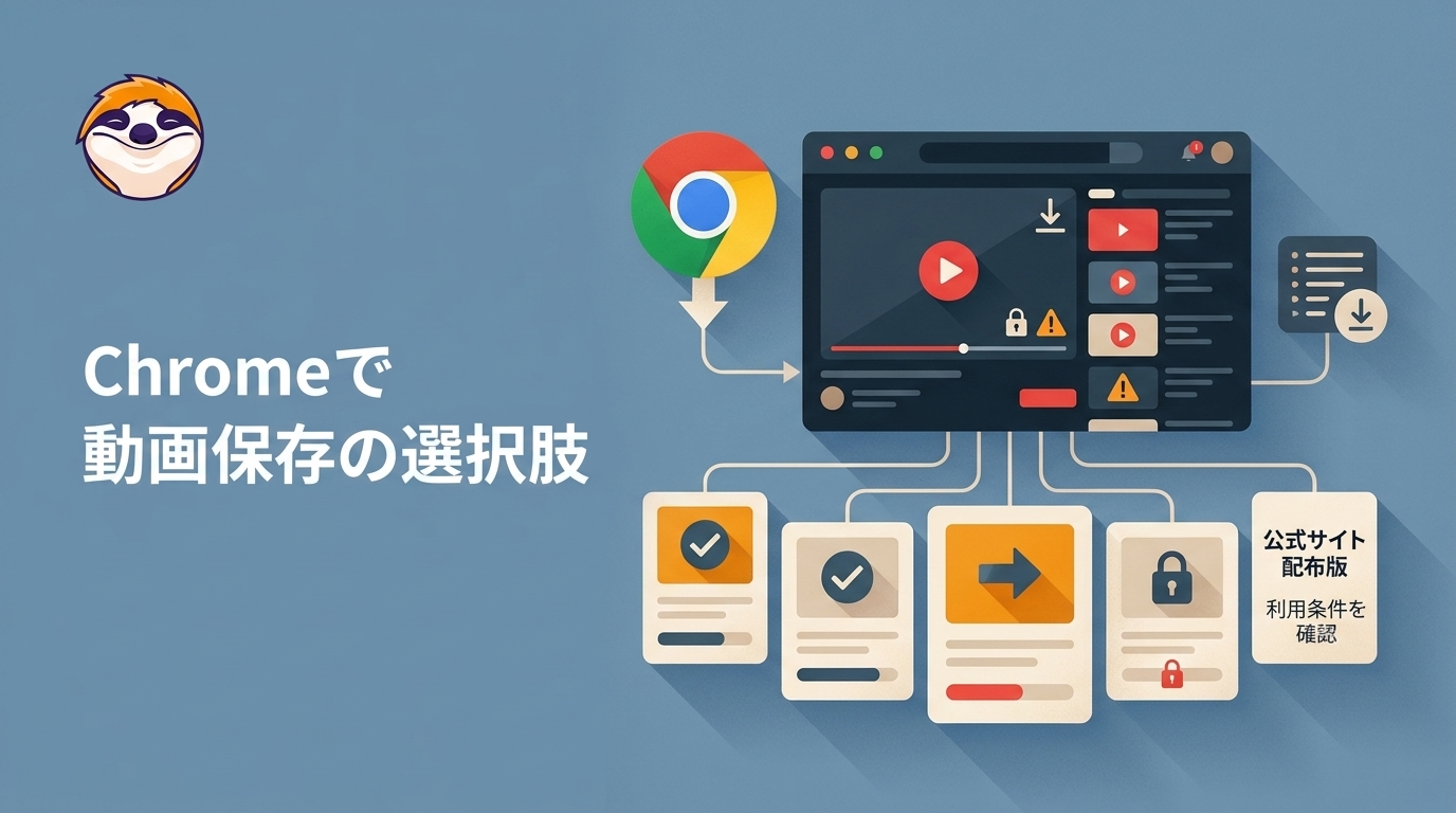 ChromeでYouTube動画を保存できる?5つの選択肢と制限