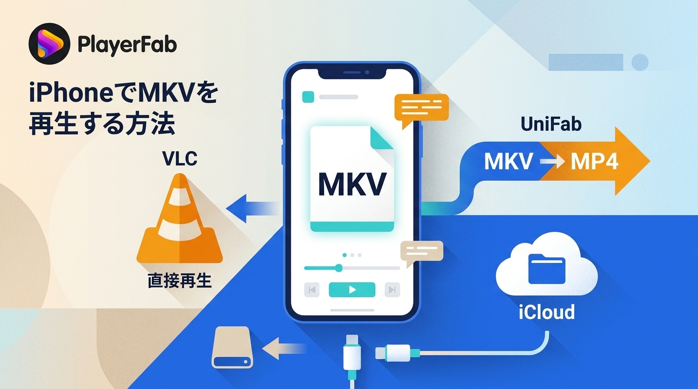 iPhoneでMKVを再生する方法と対応アプリ・MP4変換・転送方法
