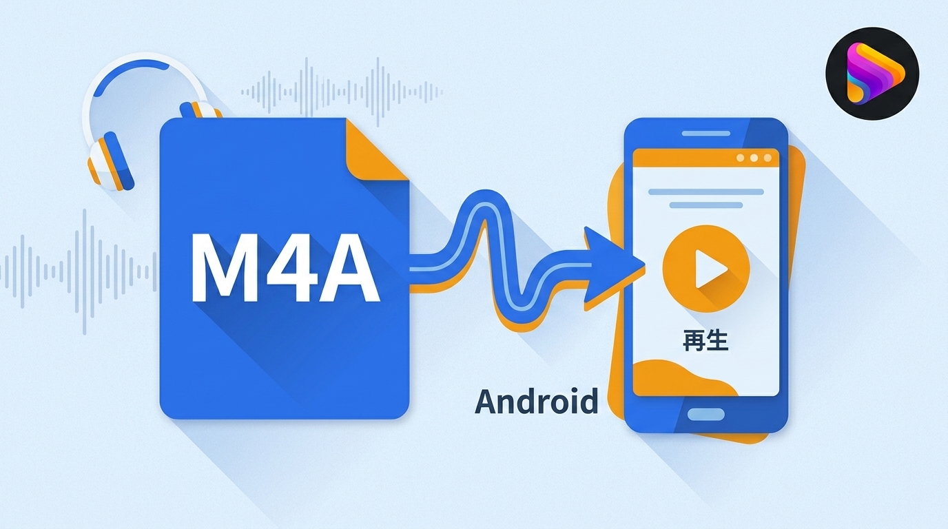 AndroidでM4Aを再生する方法とおすすめアプリ3選【2026年最新】