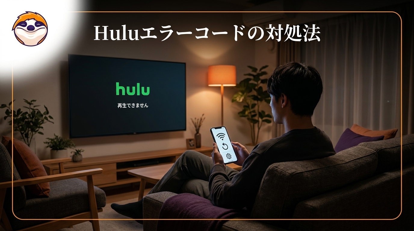 Huluエラーコードの見方｜見られないときの切り分け・対処と注意点