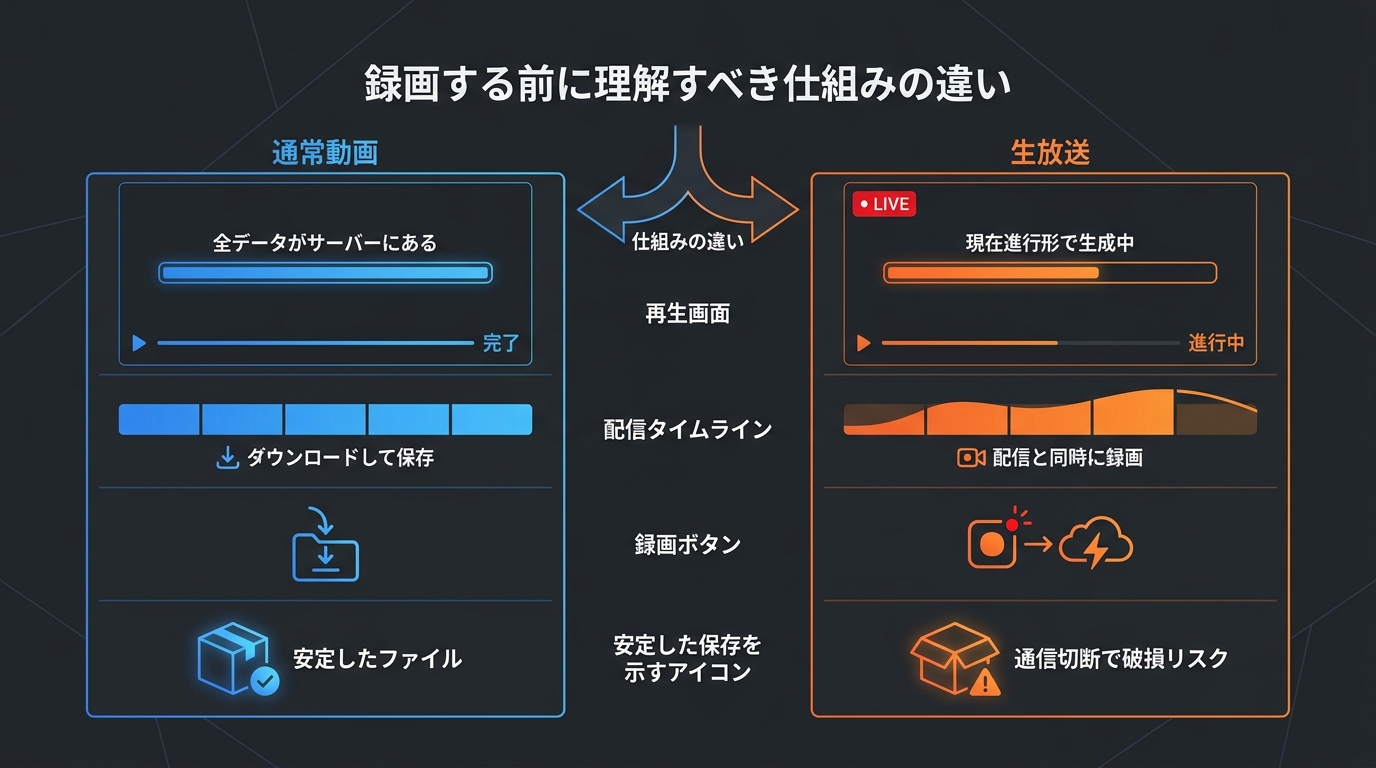 ニコニコ動画・生放送を録画する前に押さえたい仕組みの違い