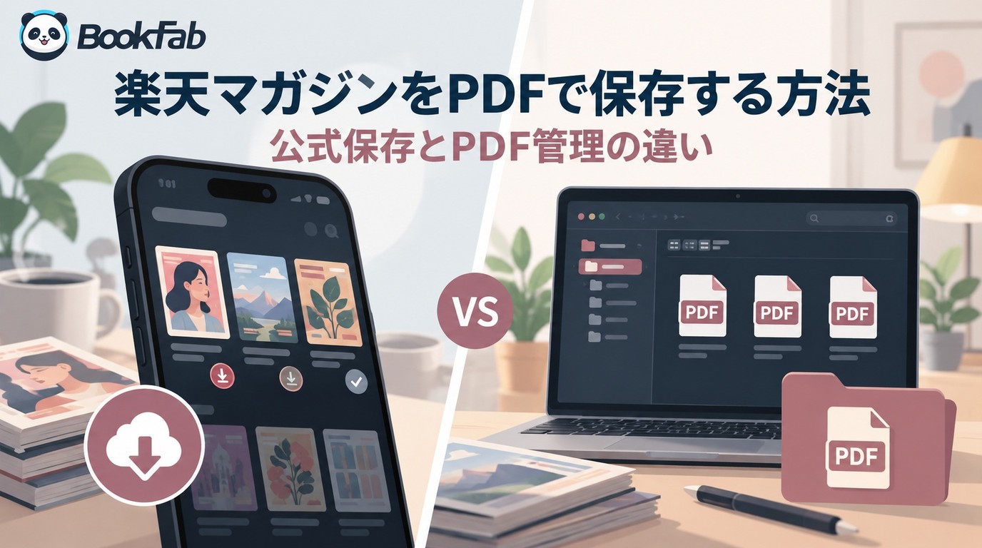 楽天マガジンのPDF保存と公式ダウンロードの違い