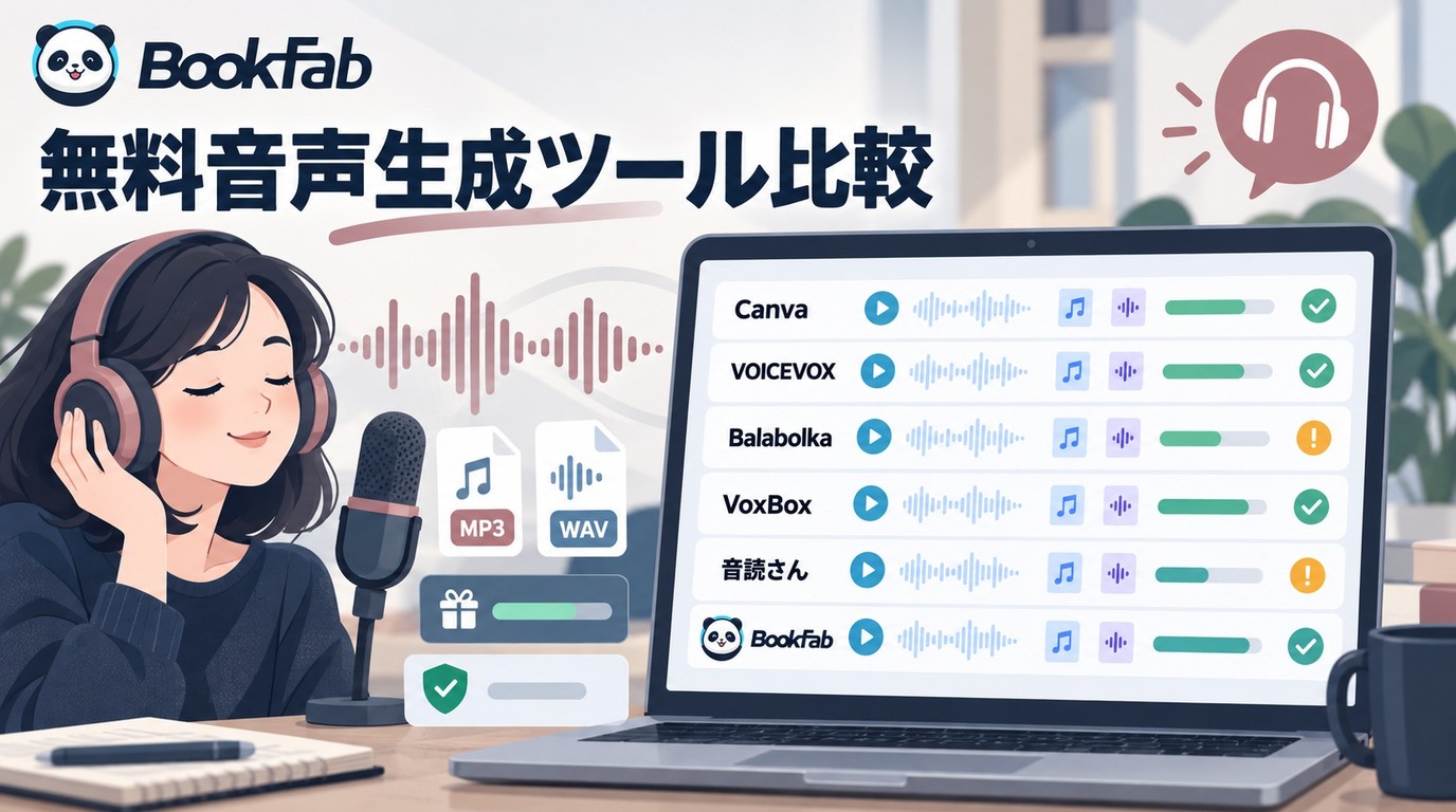 無料の音声合成ソフト6選と無料枠・保存形式・商用利用の比較