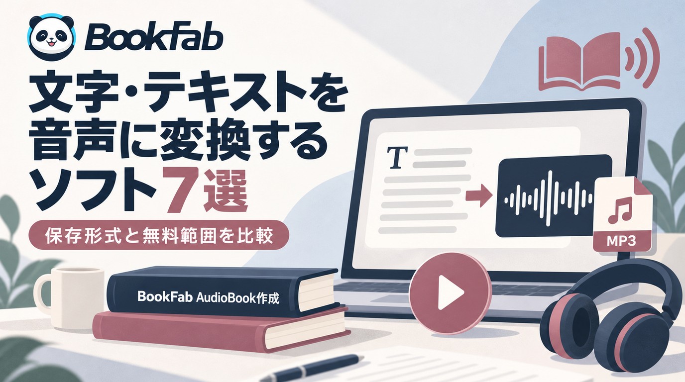 文字やテキストを音声ファイルに変換する7ツール比較