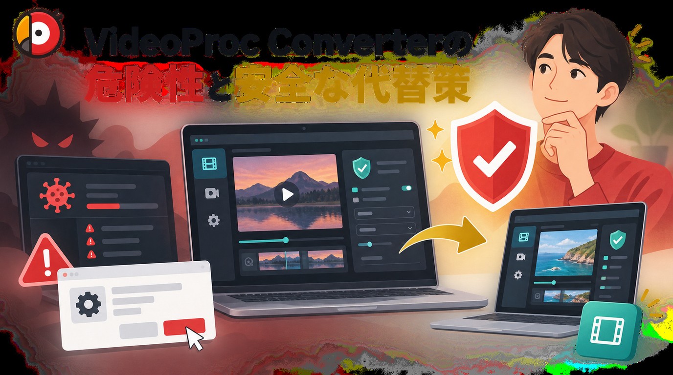 VideoProc Converter 危険性|公式版と録画代替