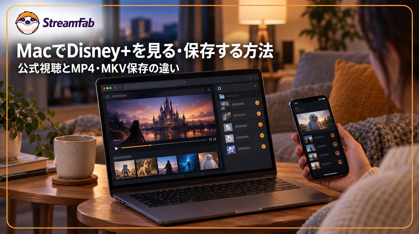 ディズニープラスをMacで見る・ダウンロードする方法|公式アプリと保存の違い