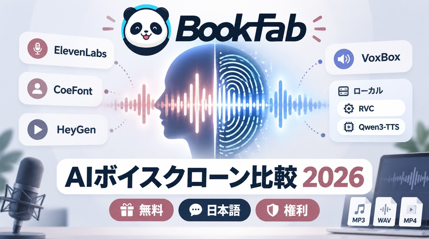 2026年版AI音声クローンツール比較