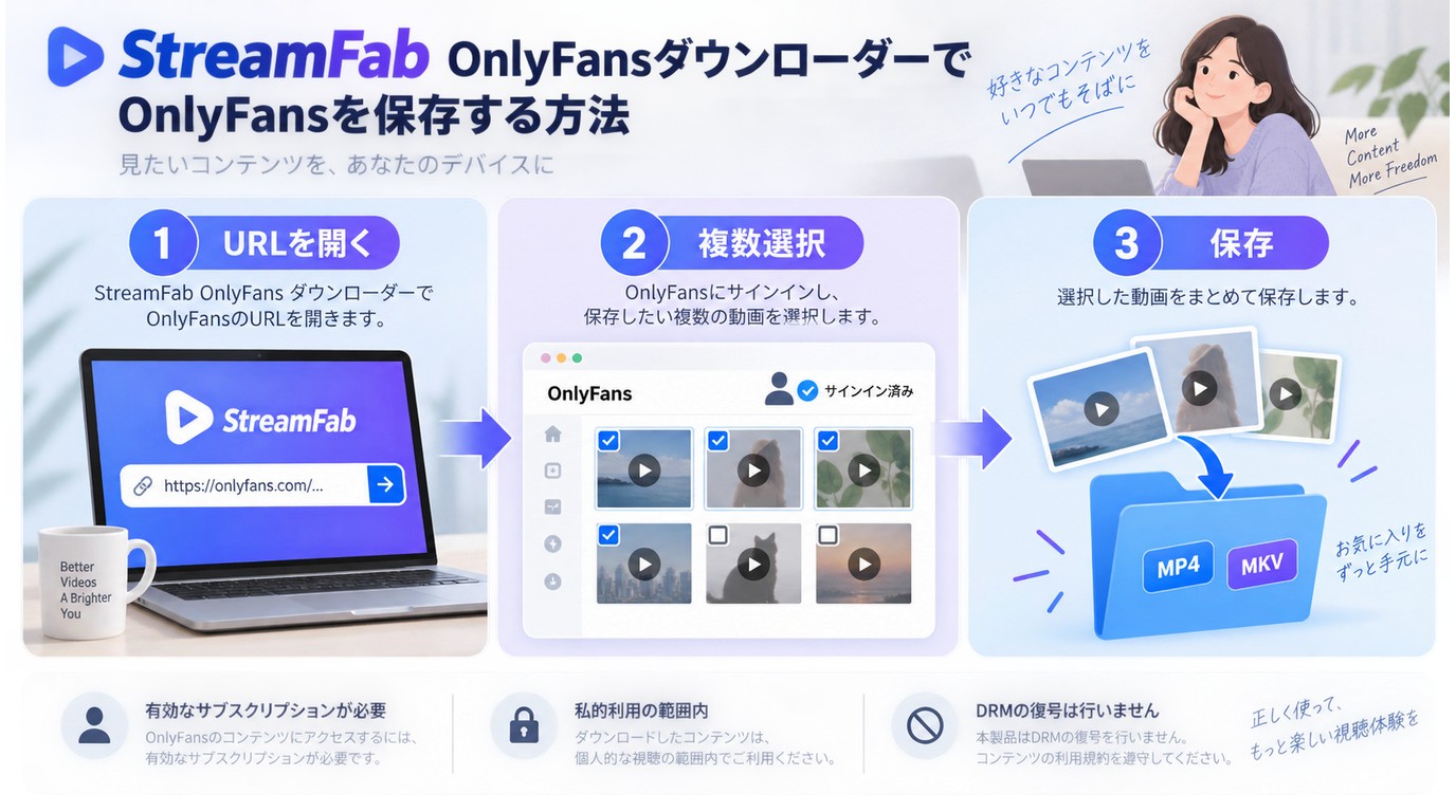 StreamFab OnlyFansダウンローダーでOnlyFansを保存する方法