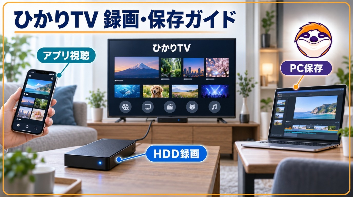 「はかりTV」録画機能とは?!「ひかりTV」動画簡単に保存方法まとめ