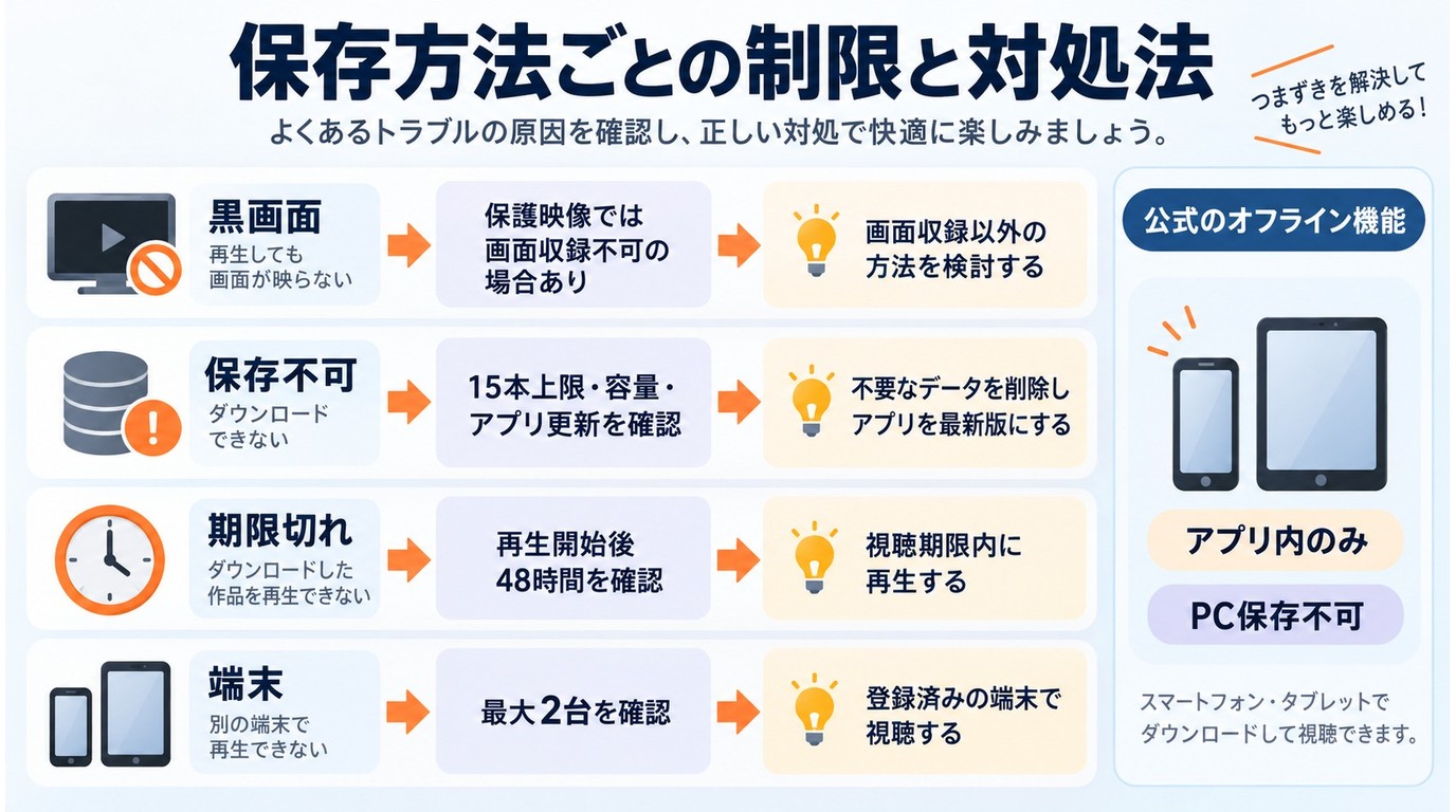 WOWOWが録画・ダウンロードできない場合の原因と対処法