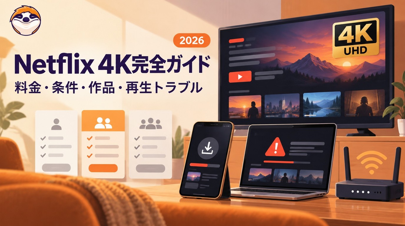 Netflix 4Kの料金・視聴条件・対応作品:再生できない原因と保存の違い