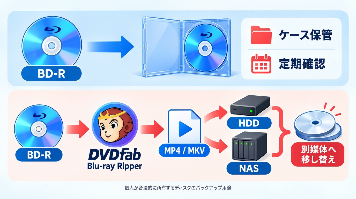 BD-RをHDDやNASにも複製して長期保存する流れ