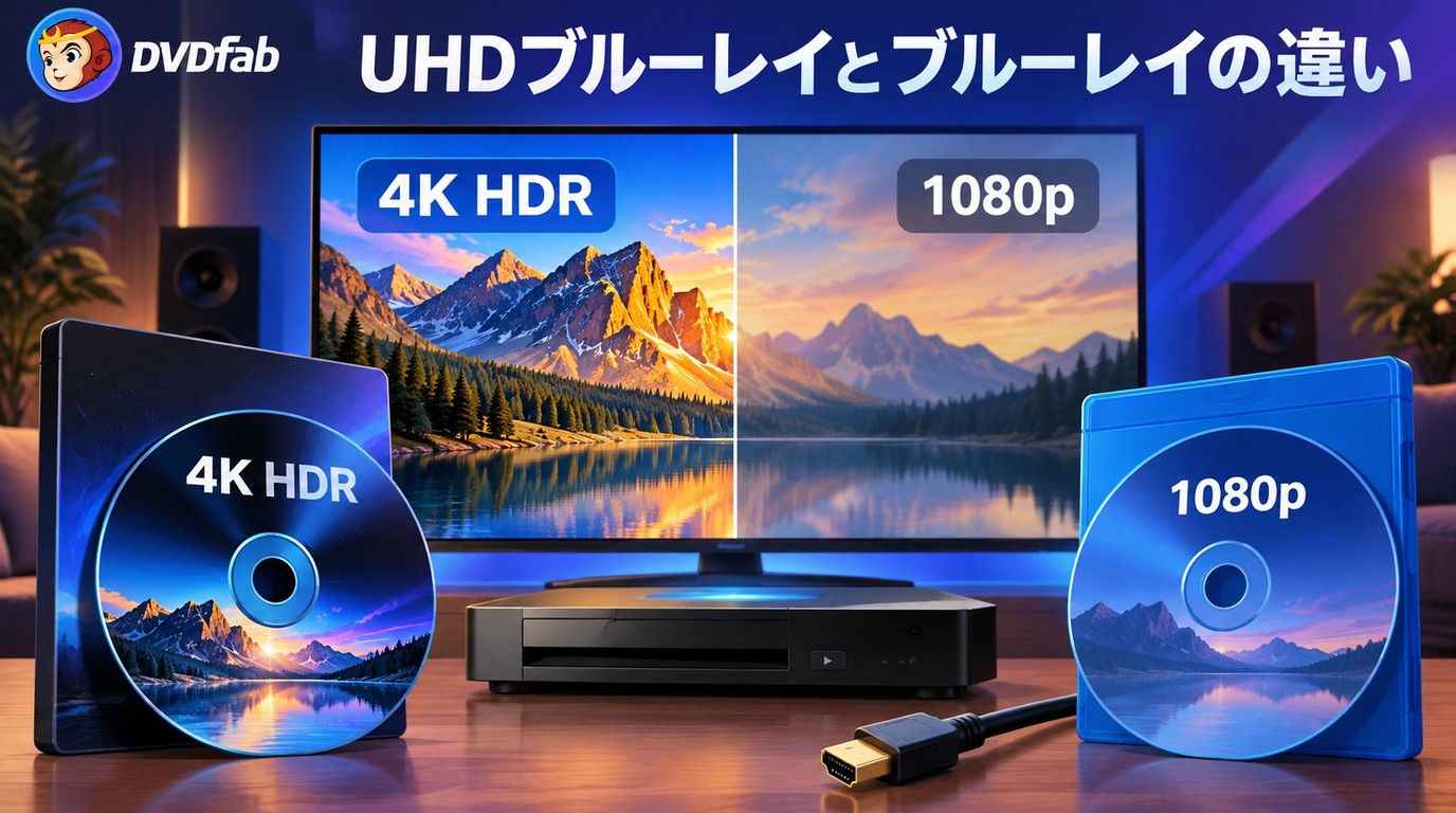 4K Ultra HD Blu-rayと通常のBlu-rayの違いを画質・HDR・再生環境から比較