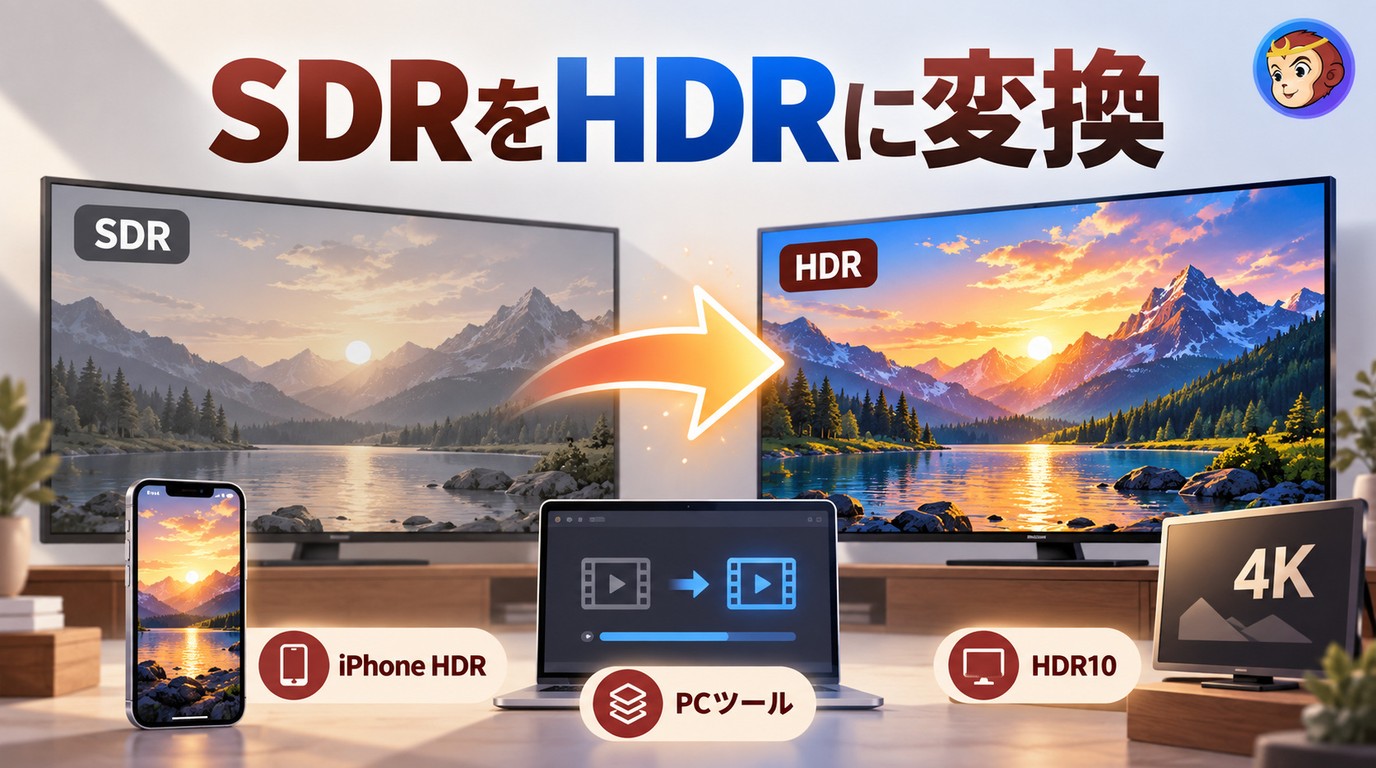 SDRとHDRの変換・違い｜オンラインサイト、iPhone、HDR10出力の注意点
