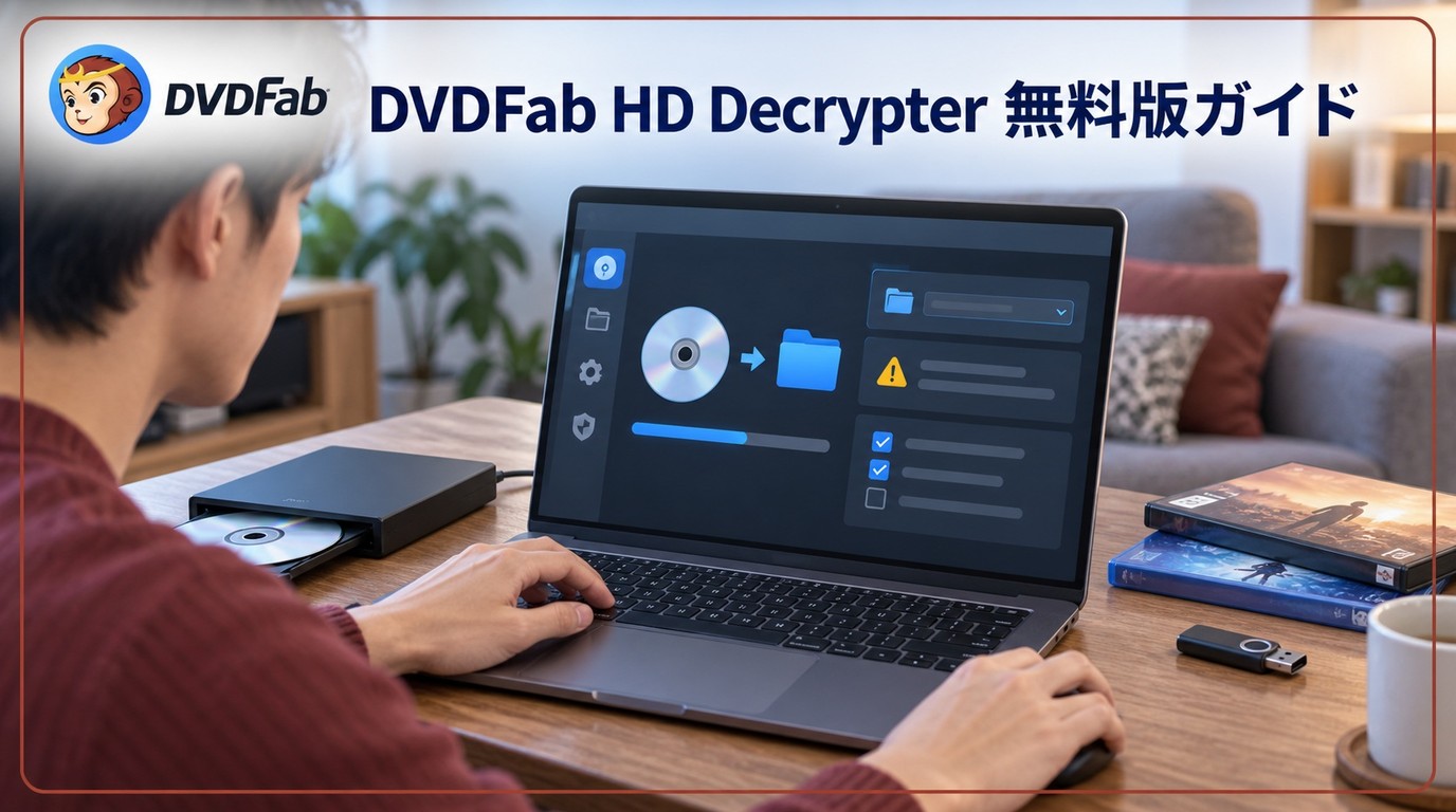 【2026年最新】DVDFab HD Decrypter無料版の使い方・制限・安全性