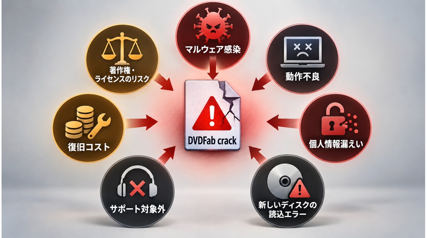 DVDFabクラックによるマルウェア感染や情報漏えいなど7つの危険性