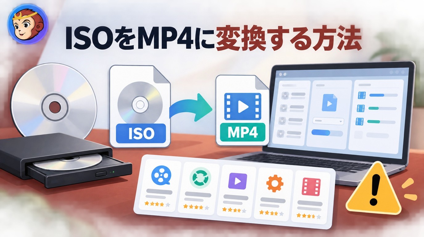 DVD ShrinkでISOをMP4へ変換できない場合の代替ソフト5選