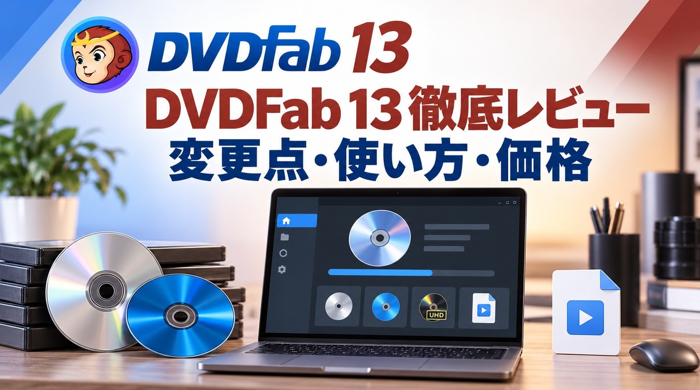 DVDFab 13の機能と使い方を解説：2026年の更新・無料版・価格の考え方