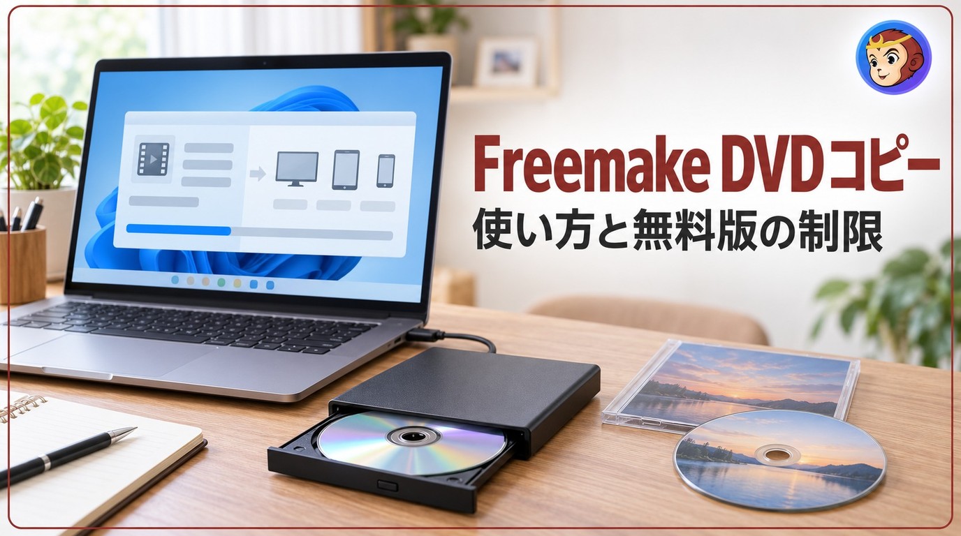 FreemakeでDVDをコピーする前に知りたい無料版の制限と使い方