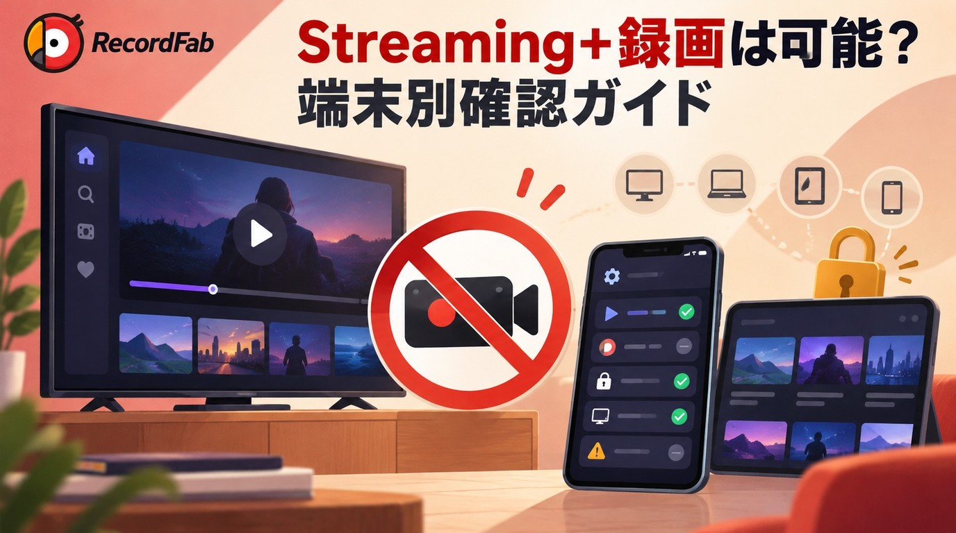 Streaming+録画は可能?公式ルールと端末別の確認手順