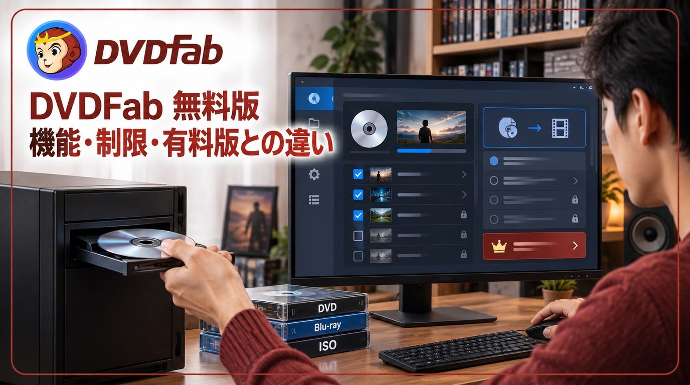 DVDFab無料版の使い方！HD Decrypterの機能・制限と有料版の違い